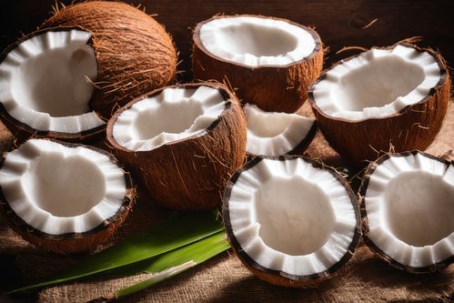 有機(jī)食物食品椰肉可口果實椰子攝影圖圖片 攝影圖 下載至來源處